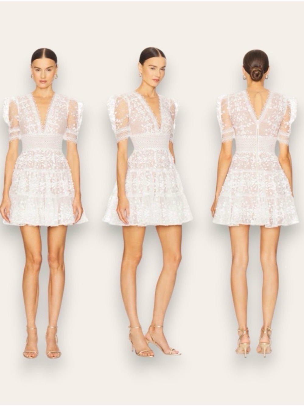 Bronx and Banco Megan Mini Dress in Blanc Medium (US 6) Women’s
